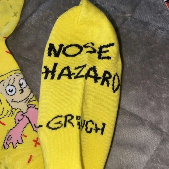 2025 McDONALD'S Grinch Christmas Adult Happy Meal Socks YELLOW - Picture 2 of 9